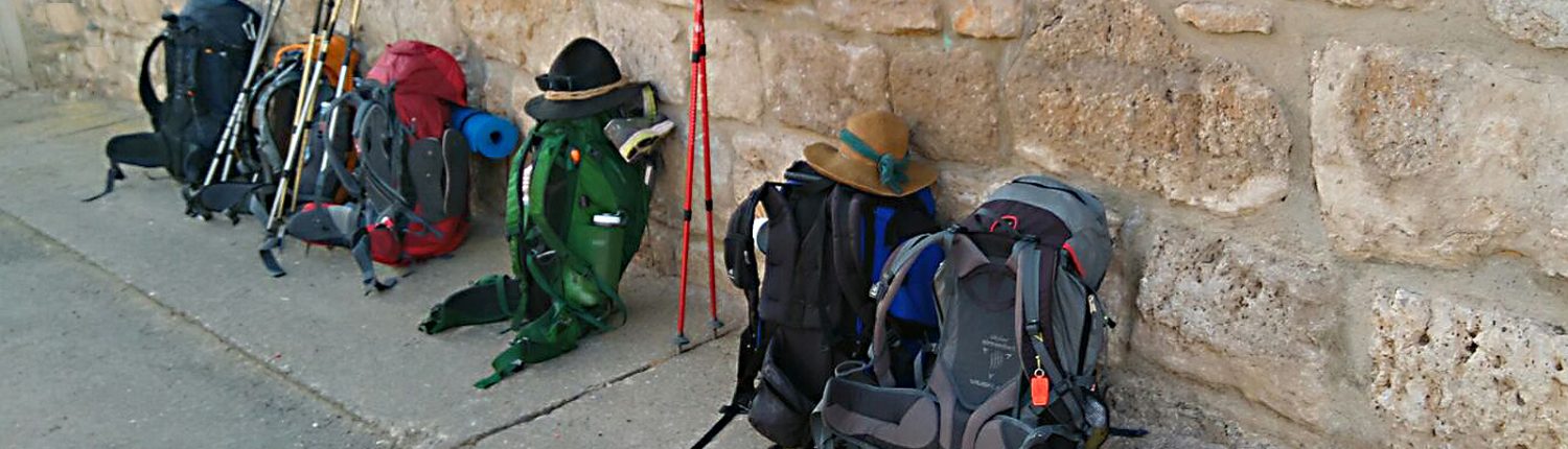 Mochilas de los peregrinos